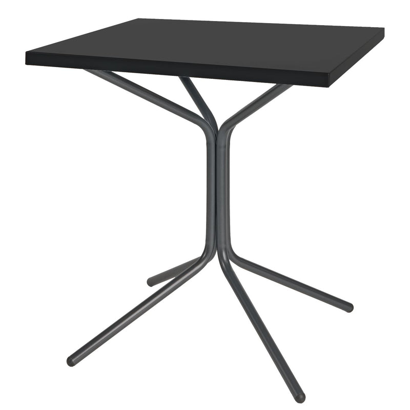 Schaffner PIX Table bistrot rabattable 70x70cm Anthracite 77 Noir 91 