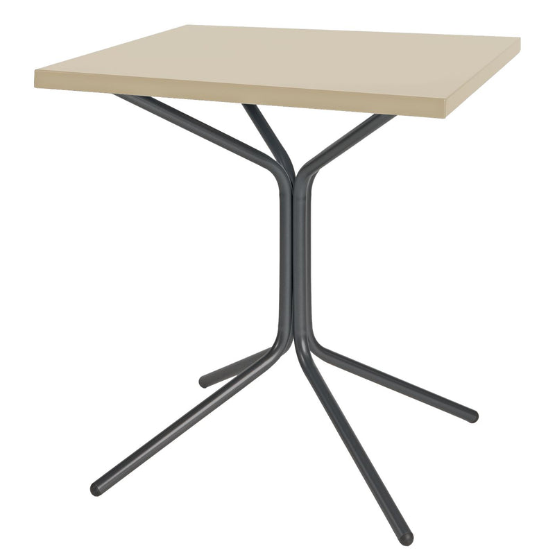 Schaffner PIX Table bistrot rabattable 70x70cm Anthracite 77 Sable Pastel 15 