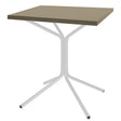 Schaffner PIX Table bistrot rabattable 70x70cm Blanc 90 Champagne 85 