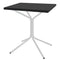 Schaffner PIX Table bistrot rabattable 70x70cm Blanc 90 Noir 91 