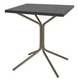 Schaffner PIX Table bistrot rabattable 70x70cm Champagne 85 Anthracite 77 