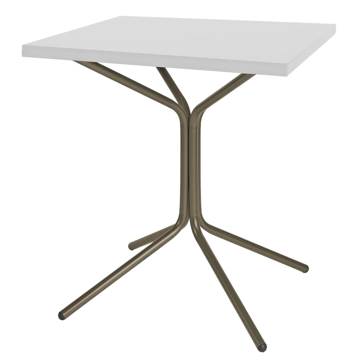 Schaffner PIX Table bistrot rabattable 70x70cm Champagne 85 Blanc 90 