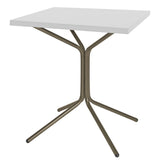 Schaffner PIX Table bistrot rabattable 70x70cm Champagne 85 Blanc 90 
