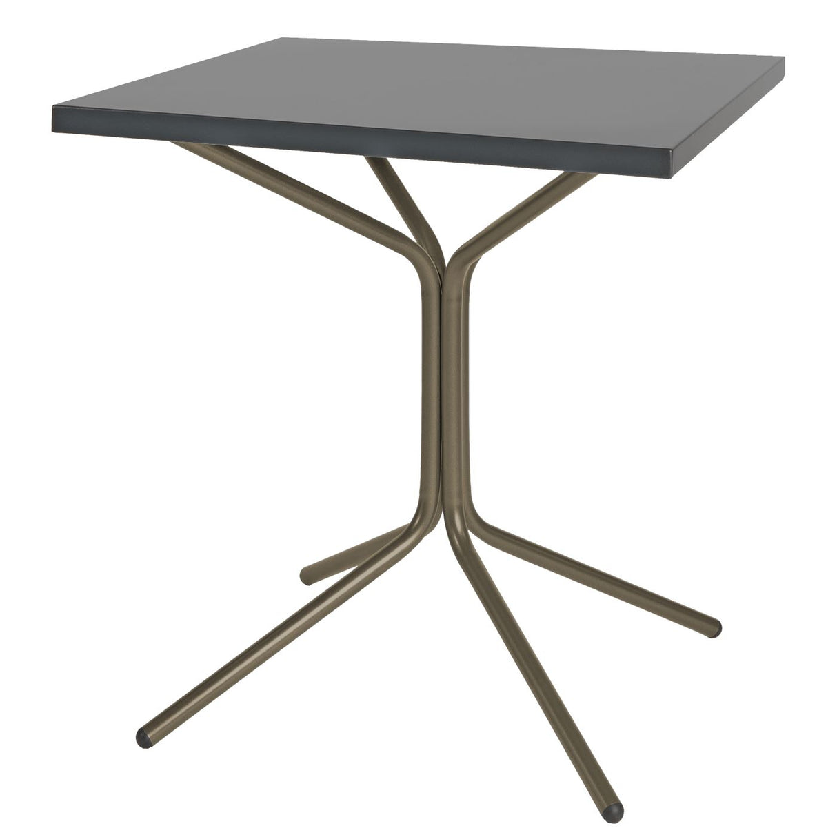 Schaffner PIX Table bistrot rabattable 70x70cm Champagne 85 Graphite 73 
