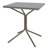 Schaffner PIX Table bistrot rabattable 70x70cm Champagne 85 Gris Argent 78 
