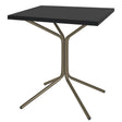 Schaffner PIX Table bistrot rabattable 70x70cm Champagne 85 Noir 91 