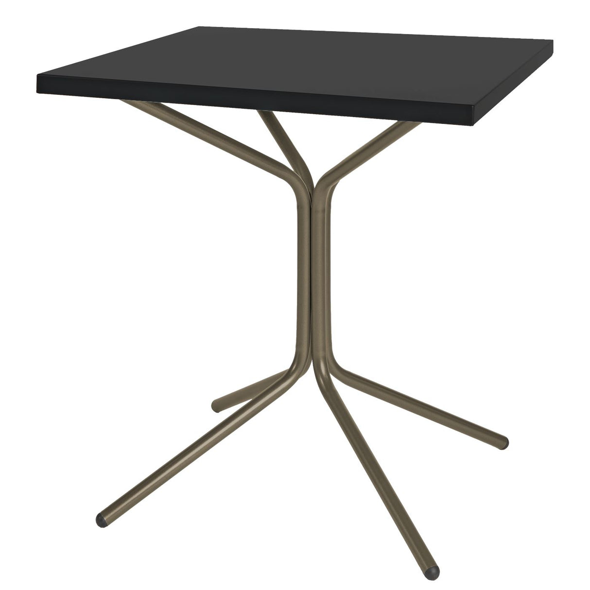 Schaffner PIX Table bistrot rabattable 70x70cm Champagne 85 Noir 91 