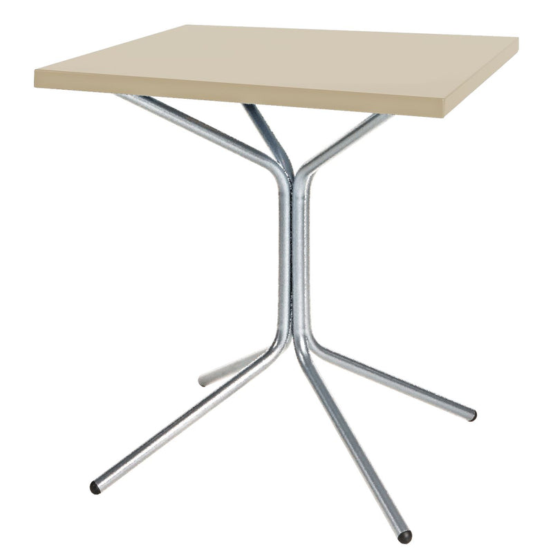 Schaffner PIX Table bistrot rabattable 70x70cm Galvanisé à chaud 02 Sable Pastel 15 