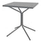 Schaffner PIX Table bistrot rabattable 70x70cm Graphite 73 Gris Argent 78 