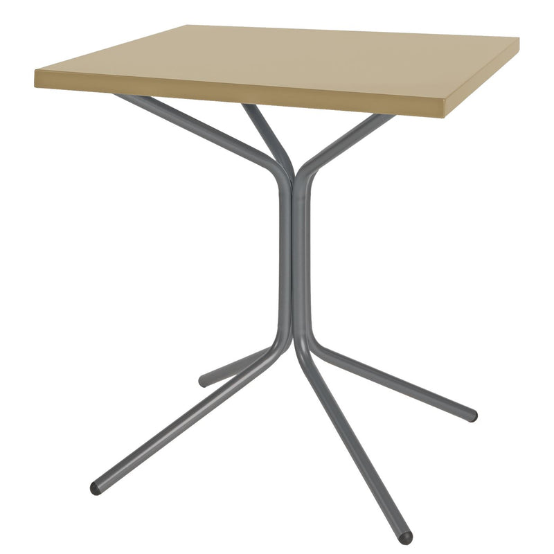 Schaffner PIX Table bistrot rabattable 70x70cm Graphite 73 Marron Pastel 83 