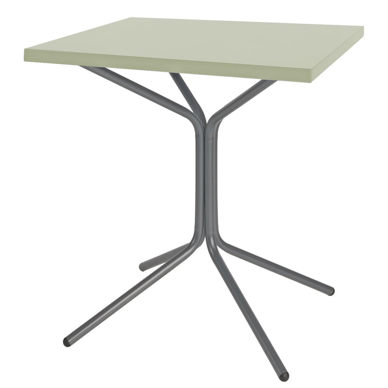 Schaffner PIX Table bistrot rabattable 70x70cm Graphite 73 Vert Pastel 64 