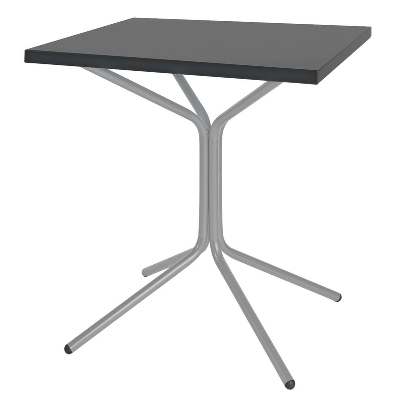 Schaffner PIX Table bistrot rabattable 70x70cm Gris Argent 78 Anthracite 77 