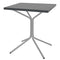 Schaffner PIX Table bistrot rabattable 70x70cm Gris Argent 78 Graphite 73 