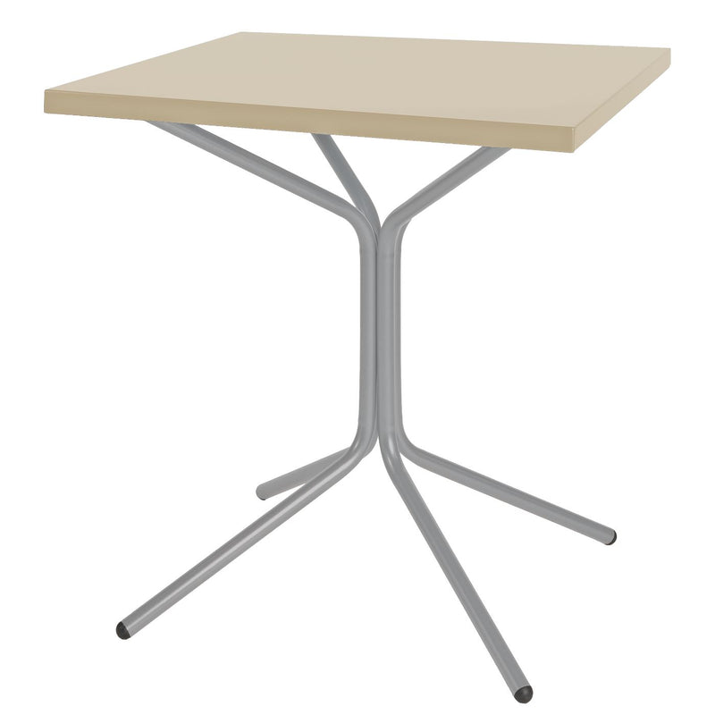 Schaffner PIX Table bistrot rabattable 70x70cm Gris Argent 78 Sable Pastel 15 