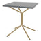 Schaffner PIX Table bistrot rabattable 70x70cm Marron Pastel 83 Gris Argent 78 
