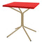 Schaffner PIX Table bistrot rabattable 70x70cm Marron Pastel 83 Rouge 30 