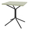 Schaffner PIX Table bistrot rabattable 70x70cm Noir 91 Vert Pastel 64 