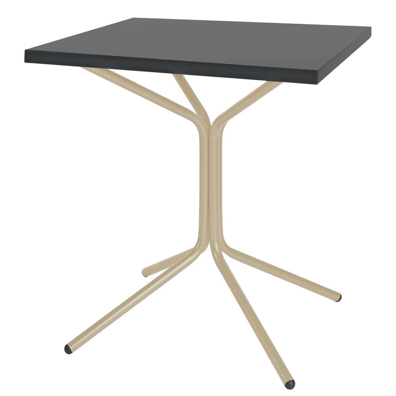 Schaffner PIX Table bistrot rabattable 70x70cm Sable Pastel 15 Anthracite 77 