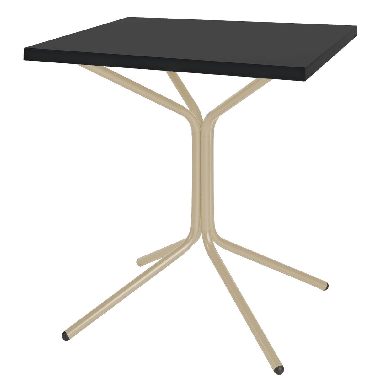 Schaffner PIX Table bistrot rabattable 70x70cm Sable Pastel 15 Noir 91 