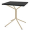 Schaffner PIX Table bistrot rabattable 70x70cm Sable Pastel 15 Noir 91 