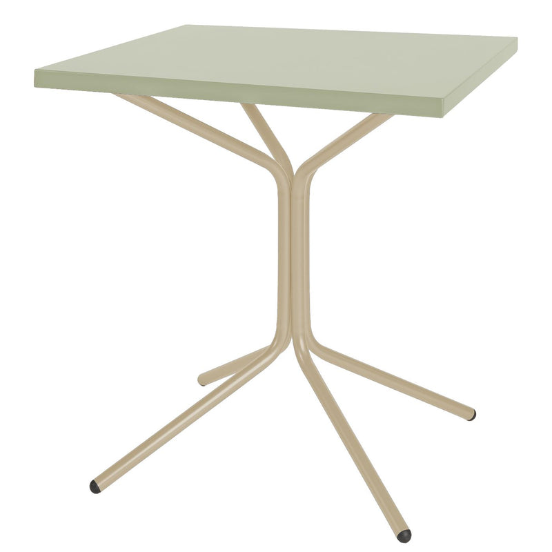 Schaffner PIX Table bistrot rabattable 70x70cm Sable Pastel 15 Vert Pastel 64 