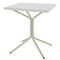 Schaffner PIX Table bistrot rabattable 70x70cm Vert Pastel 64 Blanc 90 