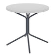 Schaffner PIX Table bistrot rabattable Ø54cm Anthracite 77 Blanc 90 