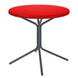 Schaffner PIX Table bistrot rabattable Ø54cm Anthracite 77 Rouge 30 