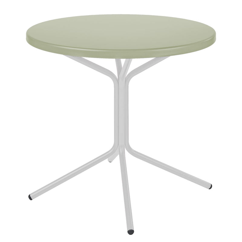 Schaffner PIX Table bistrot rabattable Ø54cm Blanc 90 Vert Pastel 64 