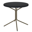 Schaffner PIX Table bistrot rabattable Ø54cm Champagne 85 Noir 91 