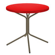 Schaffner PIX Table bistrot rabattable Ø54cm Champagne 85 Rouge 30 