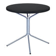 Schaffner PIX Table bistrot rabattable Ø54cm Galvanisé à chaud 02 Noir 91 