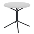 Schaffner PIX Table bistrot rabattable Ø54cm Noir 91 Blanc 90 