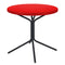 Schaffner PIX Table bistrot rabattable Ø54cm Noir 91 Rouge 30 