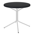 Schaffner PIX Table bistrot rabattable Ø60cm Blanc 90 Noir 91 