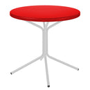 Schaffner PIX Table bistrot rabattable Ø60cm Blanc 90 Rouge 30 