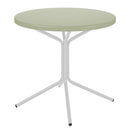 Schaffner PIX Table bistrot rabattable Ø60cm Blanc 90 Vert Pastel 64 