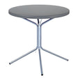 Schaffner PIX Table bistrot rabattable Ø60cm Galvanisé à chaud 02 Gris Argent 78 