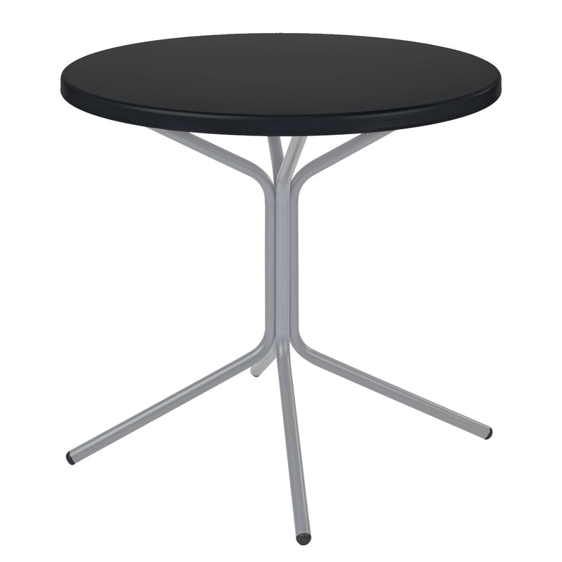 Schaffner PIX Table bistrot rabattable Ø60cm Gris Argent 78 Noir 91 