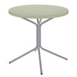 Schaffner PIX Table bistrot rabattable Ø60cm Gris Argent 78 Vert Pastel 64 