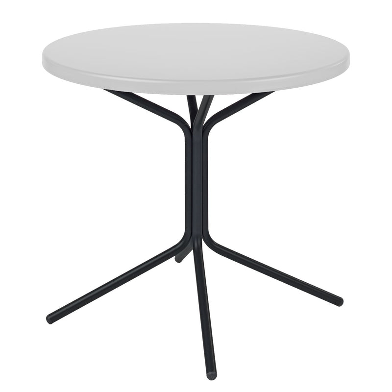 Schaffner PIX Table bistrot rabattable Ø60cm Noir 91 Blanc 90 