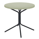 Schaffner PIX Table bistrot rabattable Ø60cm Noir 91 Vert Pastel 64 
