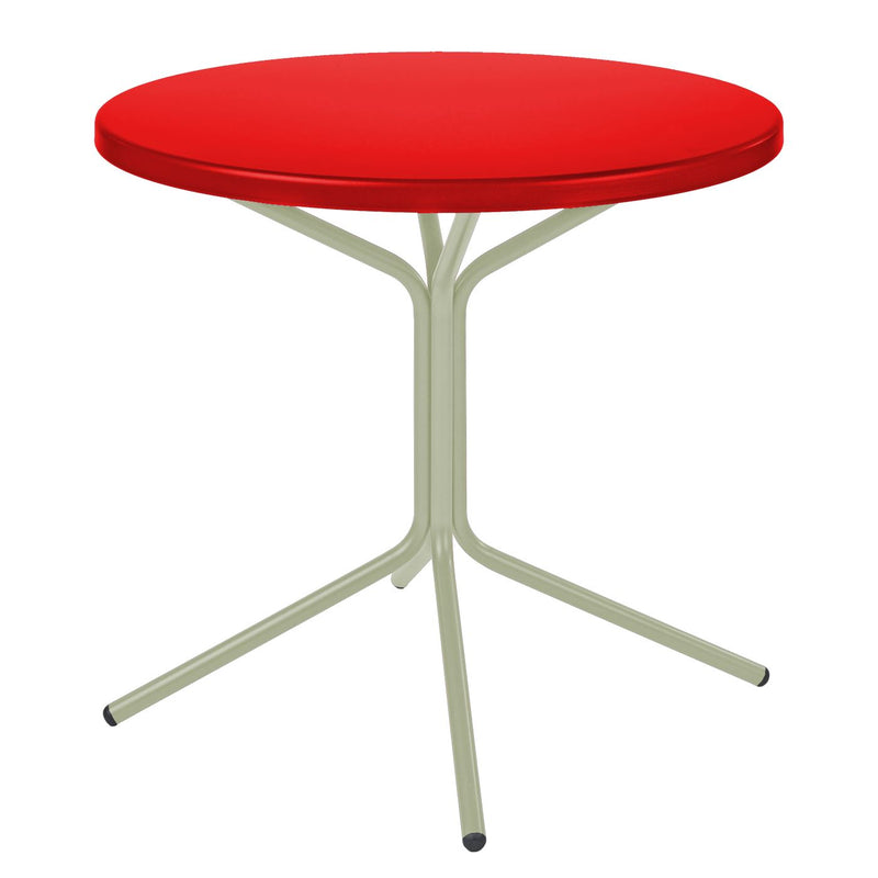 Schaffner PIX Table bistrot rabattable Ø60cm Vert Pastel 64 Rouge 30 