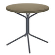Schaffner PIX Table bistrot rabattable Ø80cm Anthracite 77 Champagne 85 