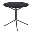 Schaffner PIX Table bistrot rabattable Ø80cm Anthracite 77 Noir 91 