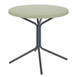 Schaffner PIX Table bistrot rabattable Ø80cm Anthracite 77 Vert Pastel 64 