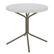 Schaffner PIX Table bistrot rabattable Ø80cm Champagne 85 Blanc 90 
