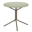 Schaffner PIX Table bistrot rabattable Ø80cm Champagne 85 Vert Pastel 64 