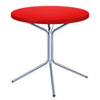Schaffner PIX Table bistrot rabattable Ø80cm Galvanisé à chaud 02 Rouge 30 