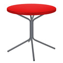 Schaffner PIX Table bistrot rabattable Ø80cm Graphite 73 Rouge 30 